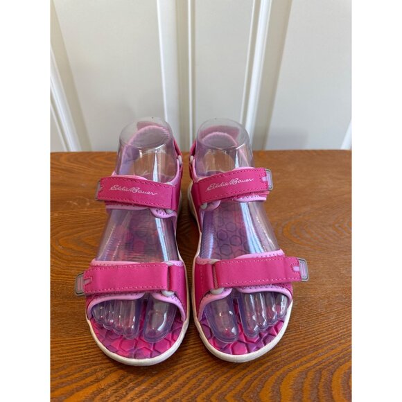 Eddie Bauer Youth Girl's Adjustable Strap River Sandals Cascadia Pink Size 2 - Picture 15 of 15